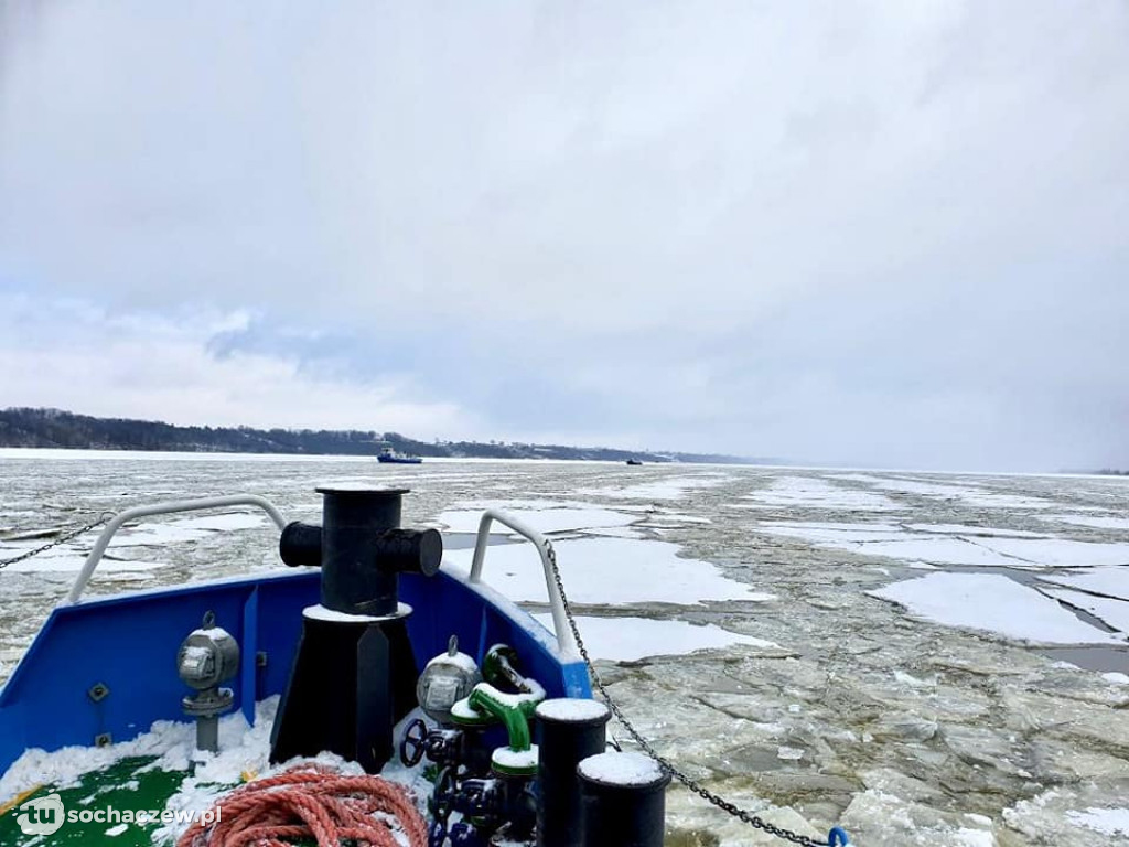 Wyszogród: Wisła 13.02.2021