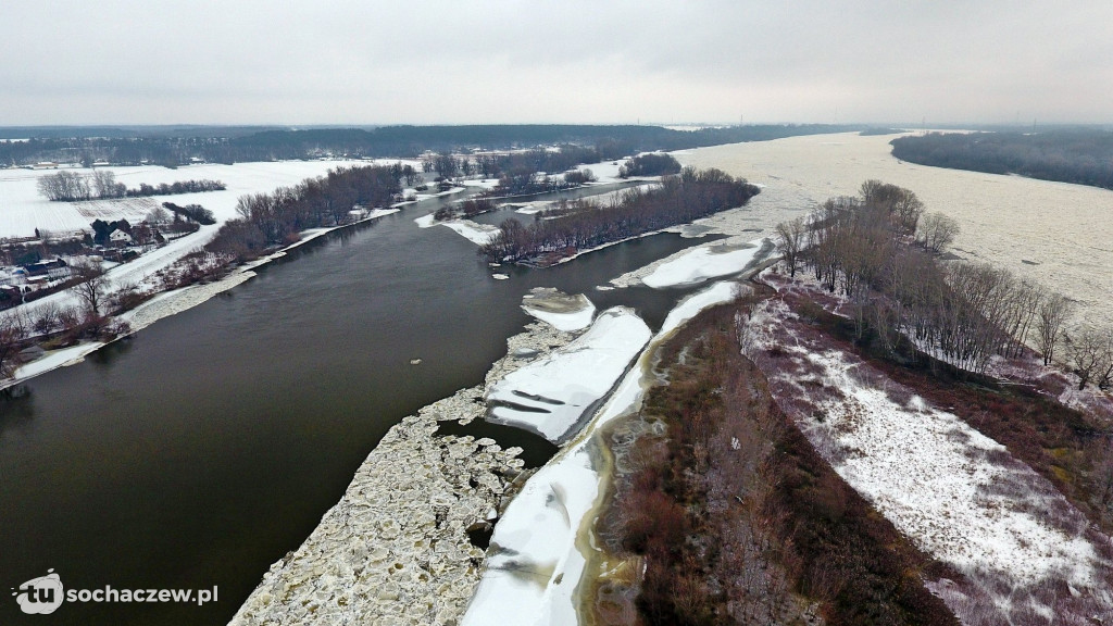 Wyszogród: Wisła 13.02.2021