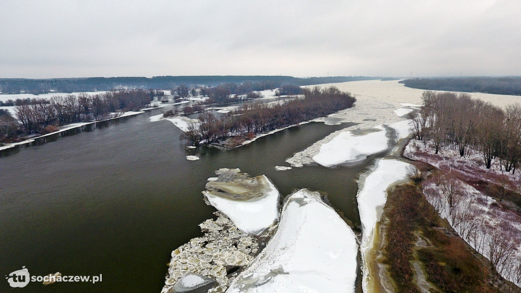 Wyszogród: Wisła 13.02.2021