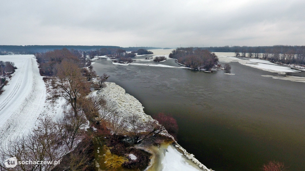 Wyszogród: Wisła 13.02.2021