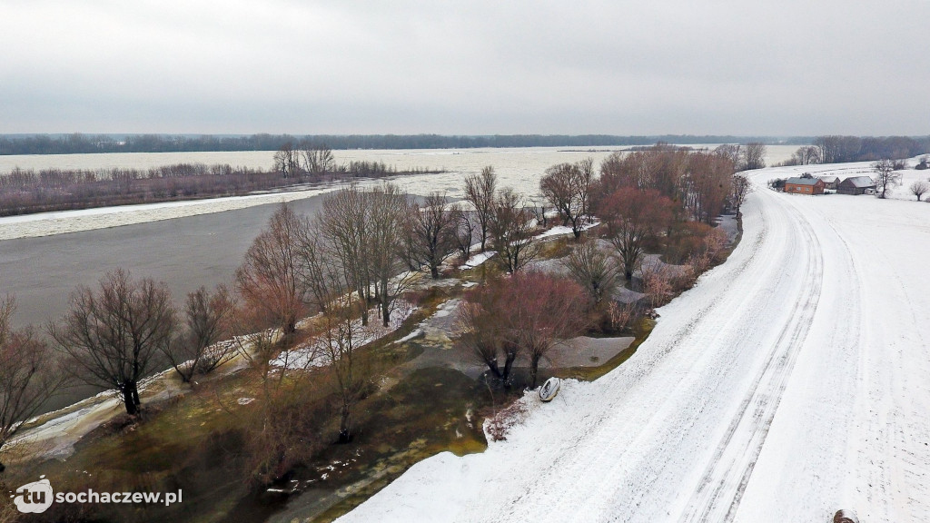 Wyszogród: Wisła 13.02.2021