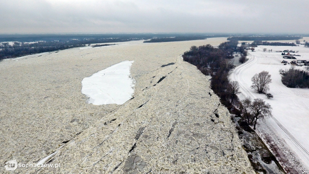 Wyszogród: Wisła 13.02.2021