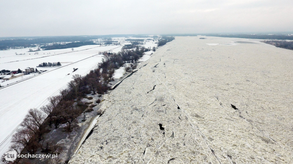 Wyszogród: Wisła 13.02.2021