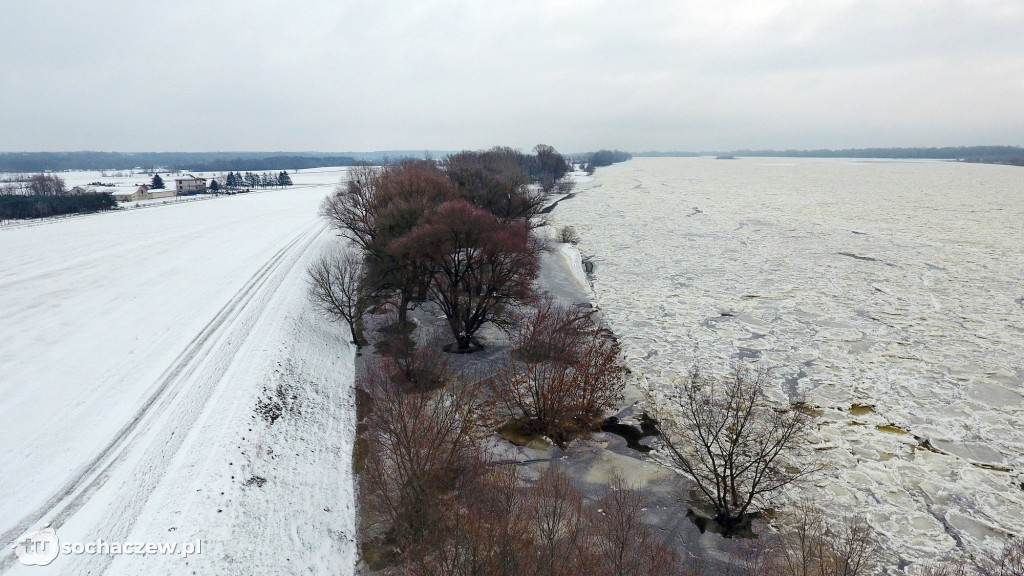 Wyszogród: Wisła 13.02.2021
