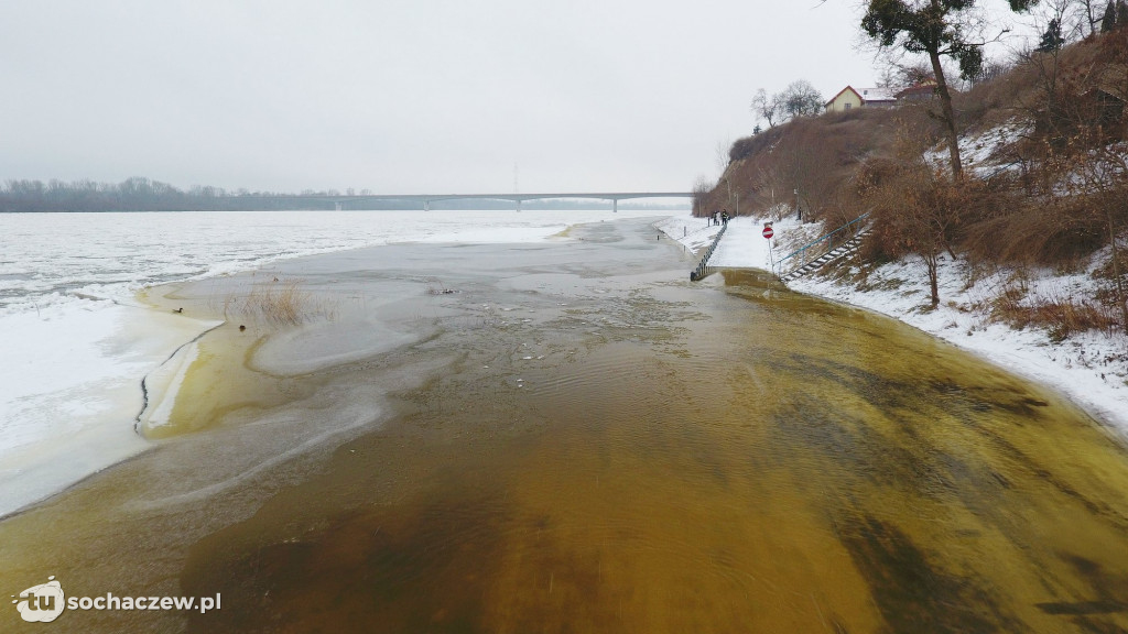 Wyszogród: Wisła 13.02.2021