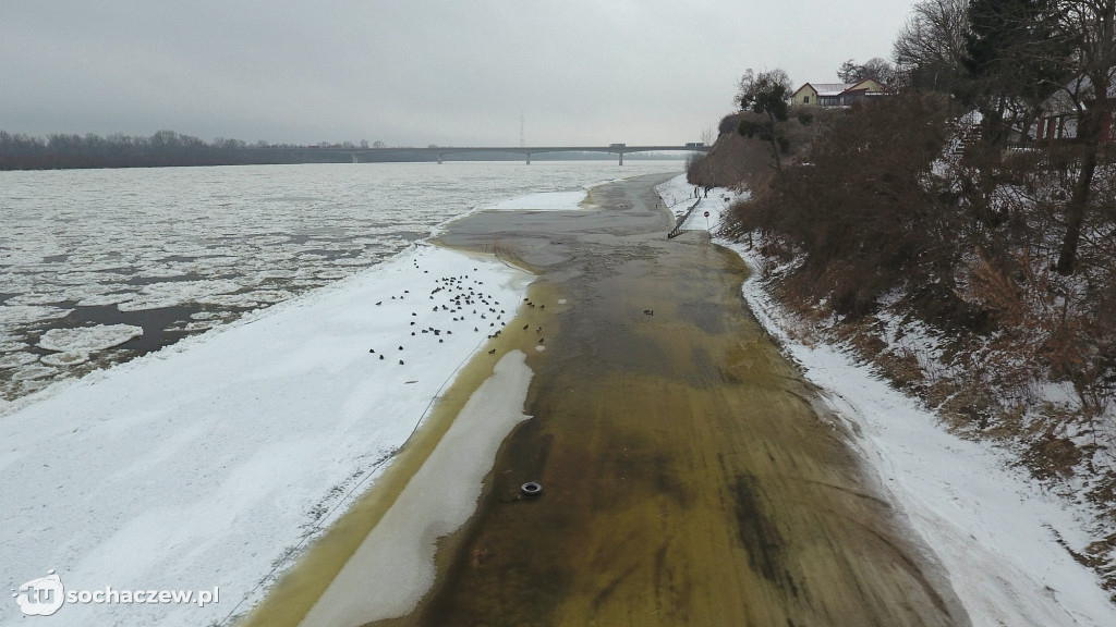 Wyszogród: Wisła 13.02.2021