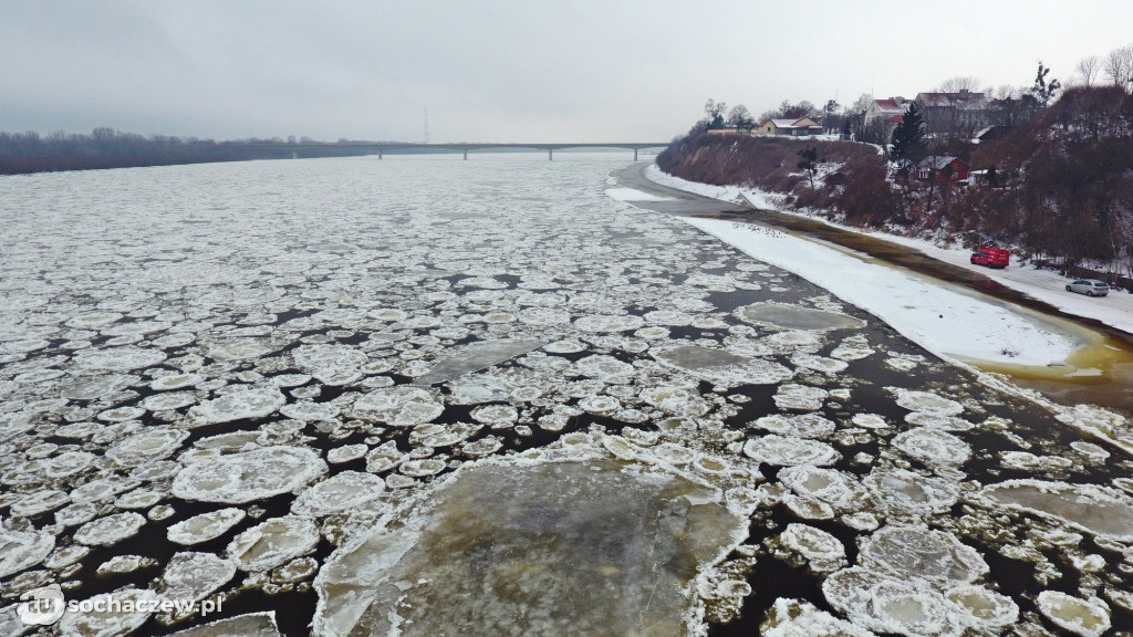 Wyszogród: Wisła 13.02.2021