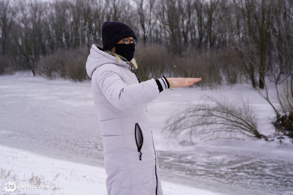Wyszogród: Wisła 13.02.2021