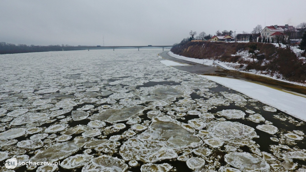Wyszogród: Wisła 13.02.2021
