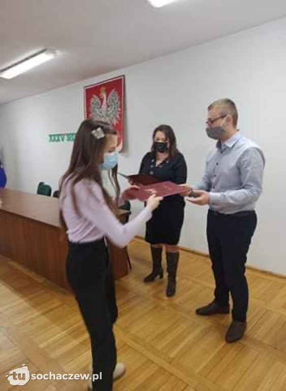 Stypendia wójt gminy Rybno zostały wręczone