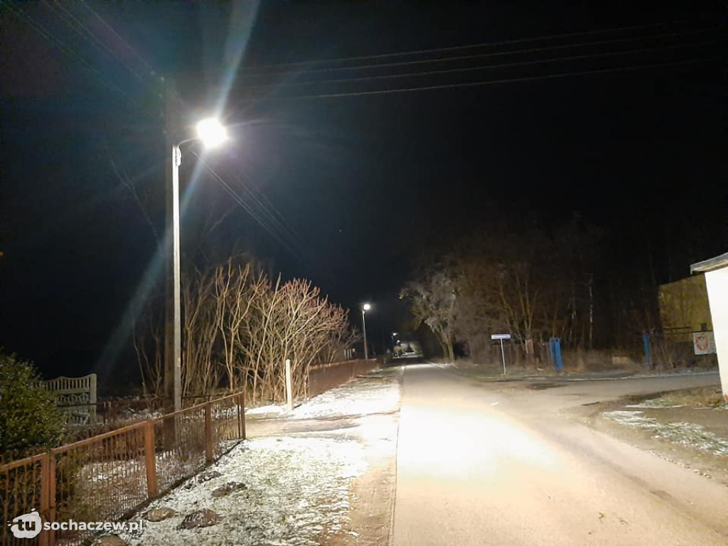 Rybno: oświetlenie w miejscowości Konstantynów