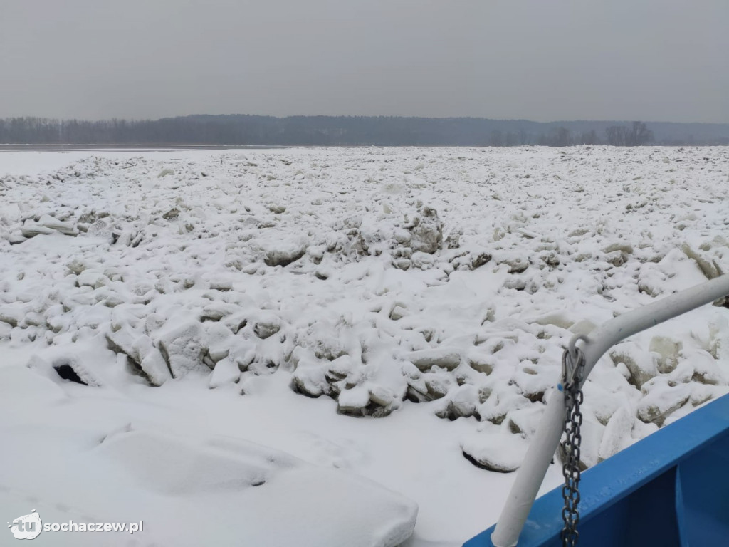 Lodołamacze na Wiśle 22 lutego