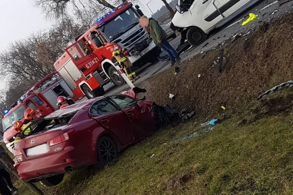 Wypadek w Kożuszkach Parcel