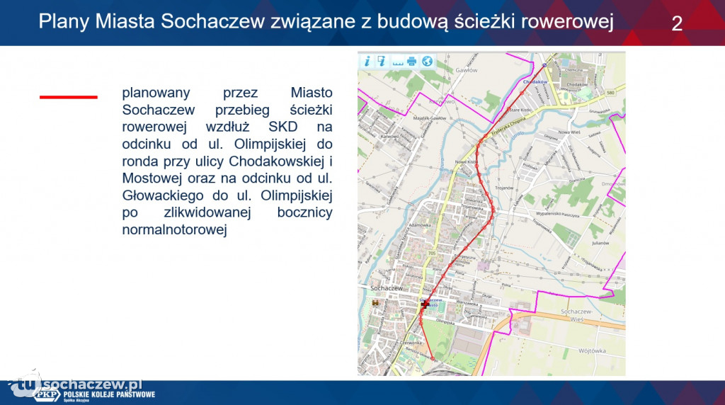 Ścieżka rowerowa wzdłuż wąskotorówki w Sochaczewie coraz bliżej