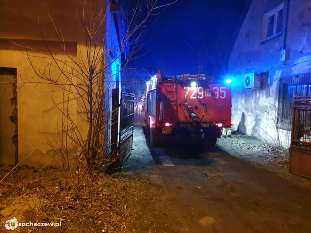 Pożar budynku gospodarczego w Guzowie