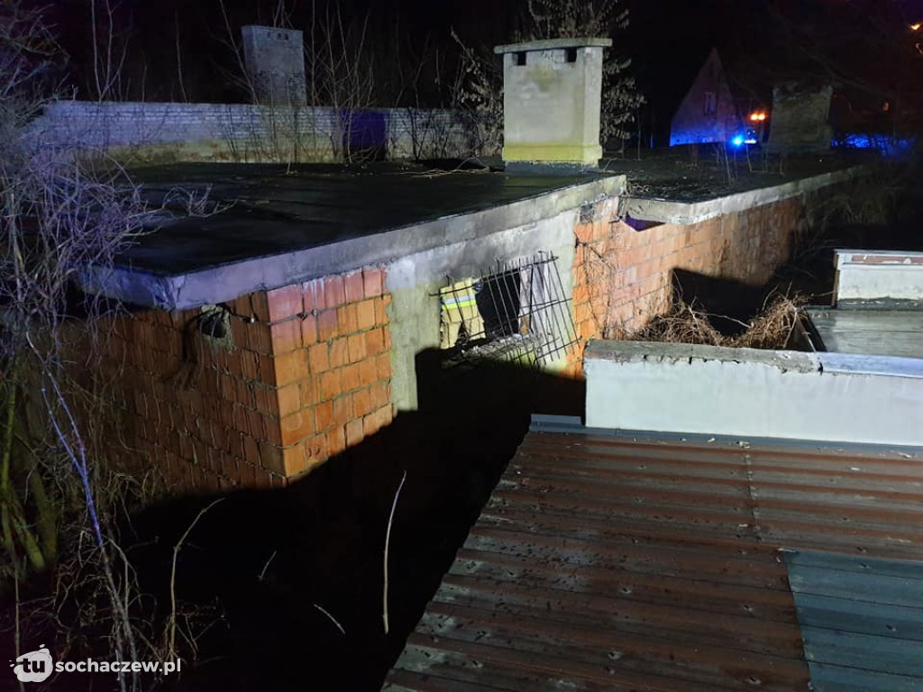 Pożar budynku gospodarczego w Guzowie