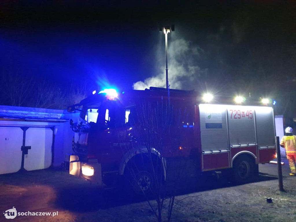 Pożar budynku gospodarczego w Guzowie