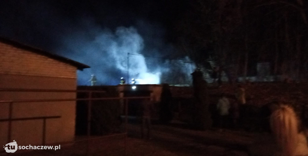 Pożar budynku gospodarczego w Guzowie