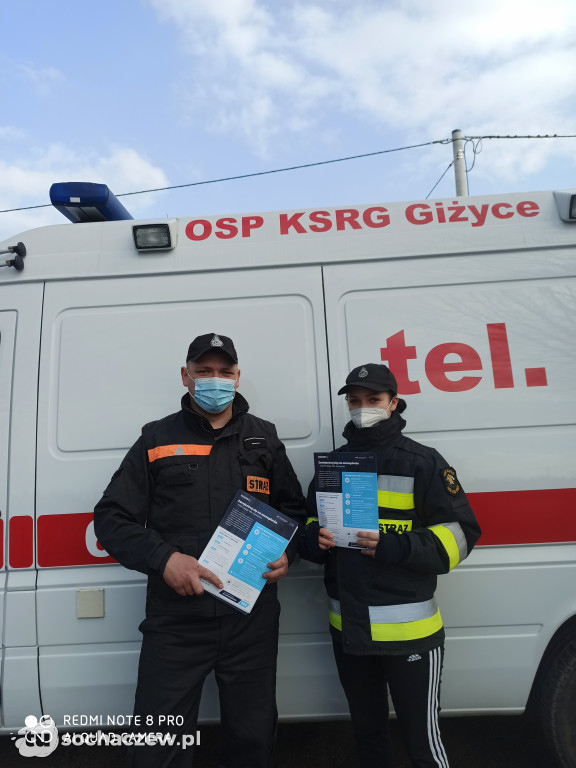 Akcja ulotka Covid-19.  Wszystkie jednostki OSP z gminy Iłów zaangażowane w dystrybucje