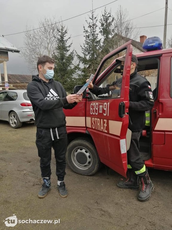 Akcja ulotka Covid-19.  Wszystkie jednostki OSP z gminy Iłów zaangażowane w dystrybucje