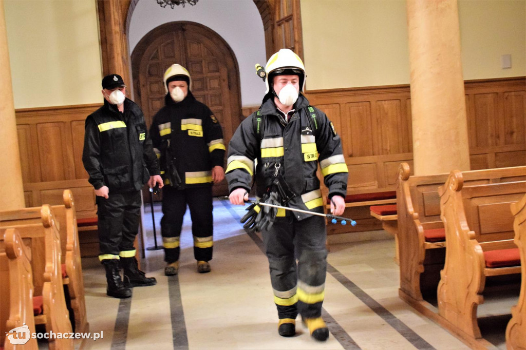 OSP Giżyce akcja dezynfekcja 20.03.2021