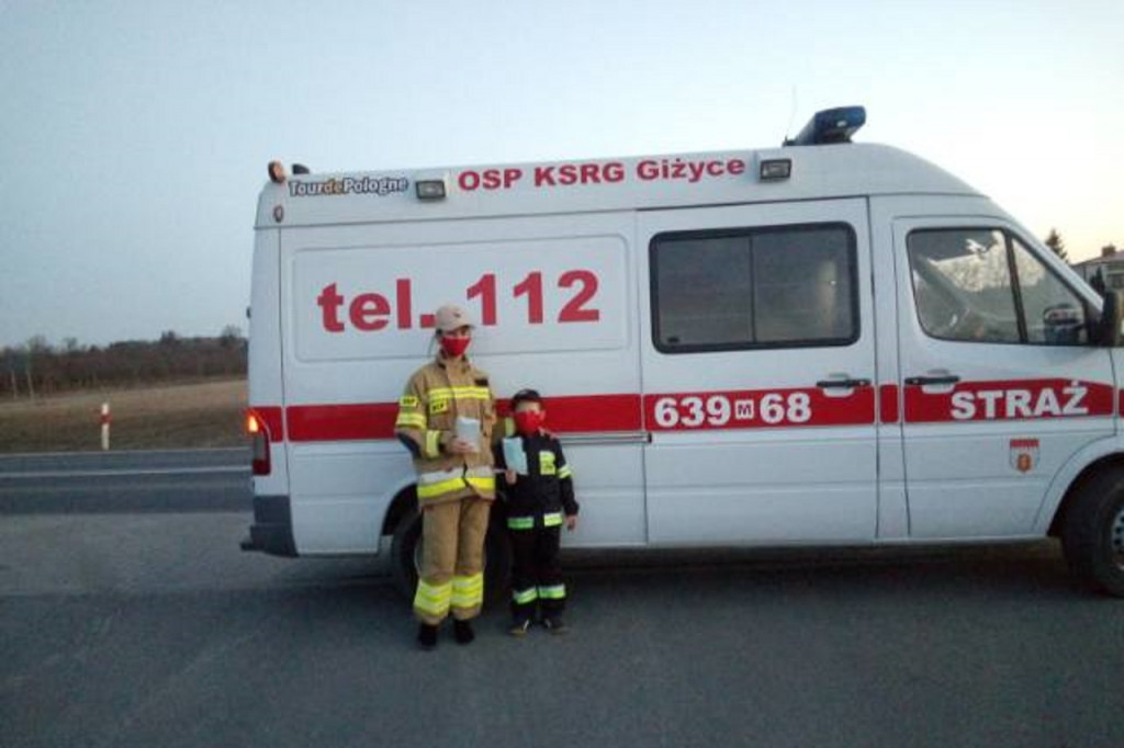 Akcja maseczki OSP Giżyce