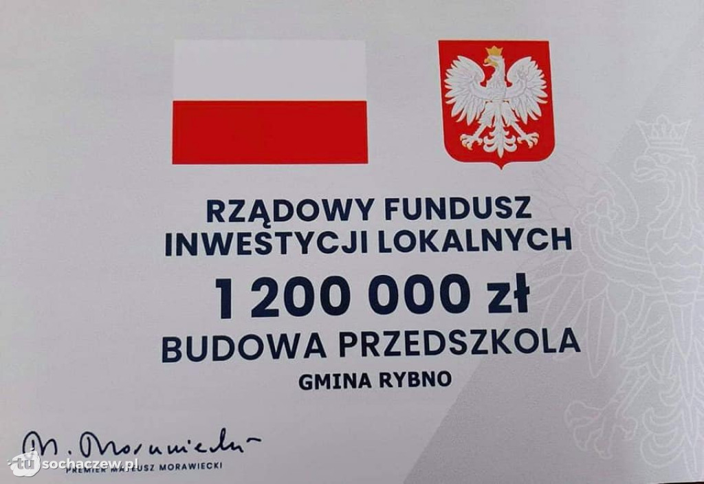 Gmina Rybno z dofinansowaniem na budowę nowoczesnego przedszkola
