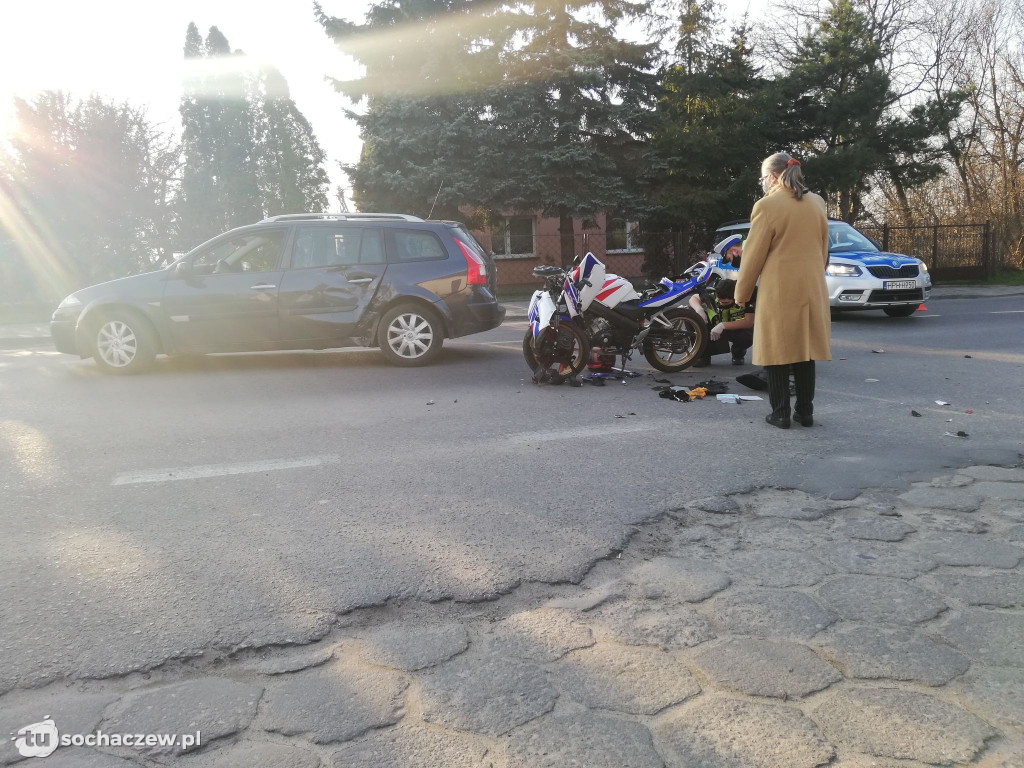Wypadek w Trojanowie 31.03.2021