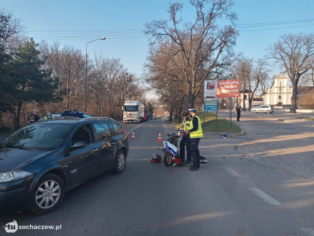 Wypadek w Trojanowie 31.03.2021