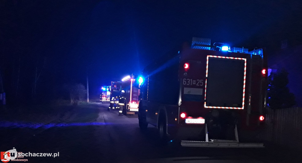 Pożar budynku w Kamionie Małym
