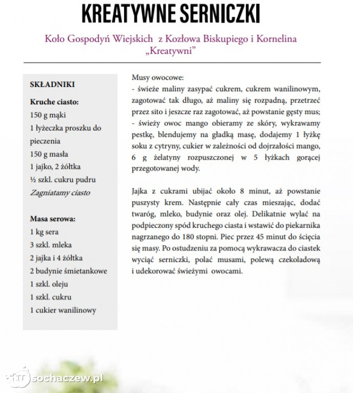 KGW Kreatywni w publikacji Mazowsza