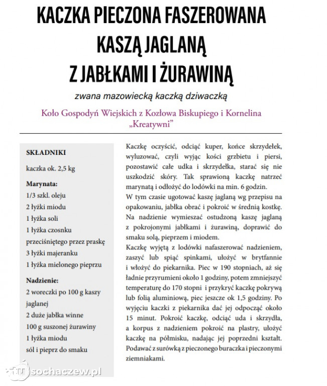 KGW Kreatywni w publikacji Mazowsza