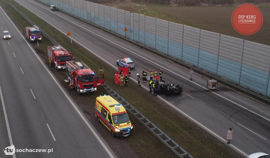 Śmiertelny wypadek na A2 pod Łowiczem