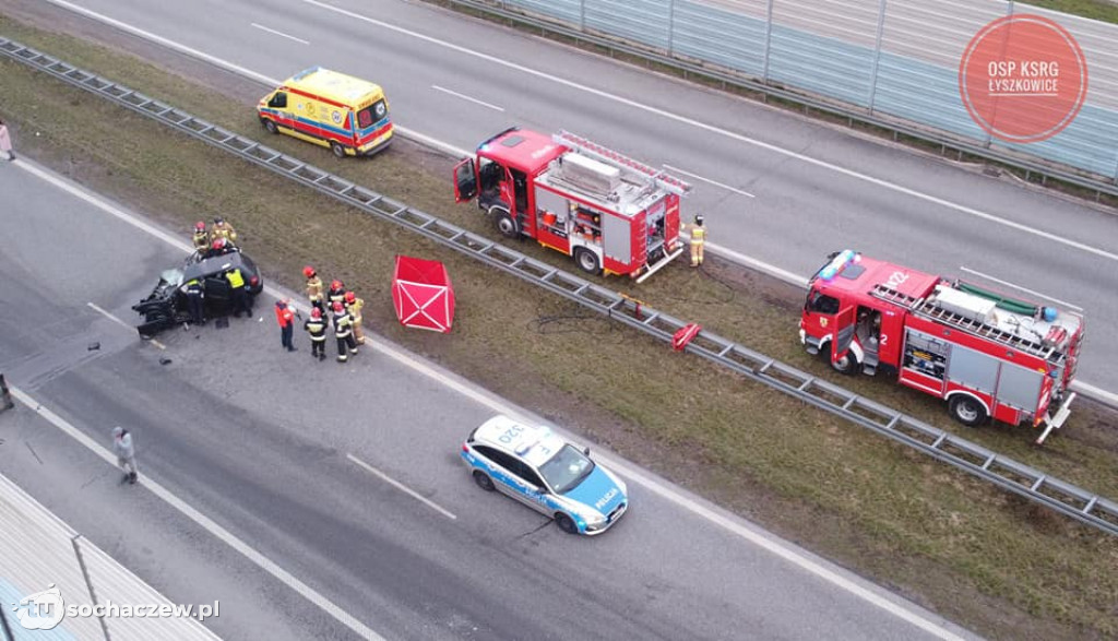Śmiertelny wypadek na A2 pod Łowiczem