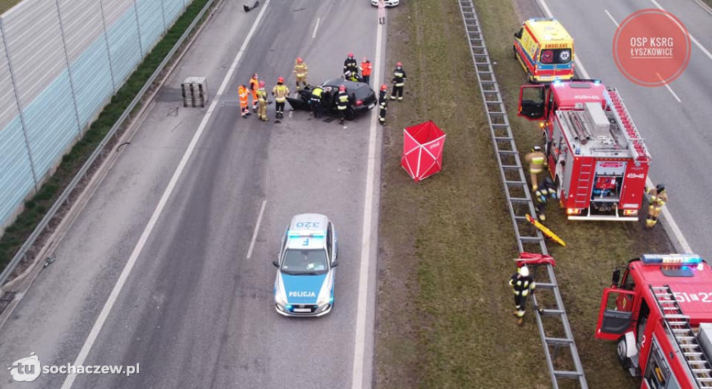 Śmiertelny wypadek na A2 pod Łowiczem