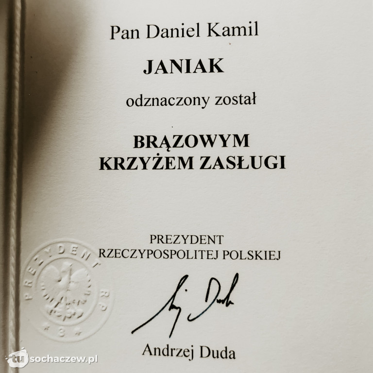 Sławomir Cypel i Daniel Janiak odznaczeni