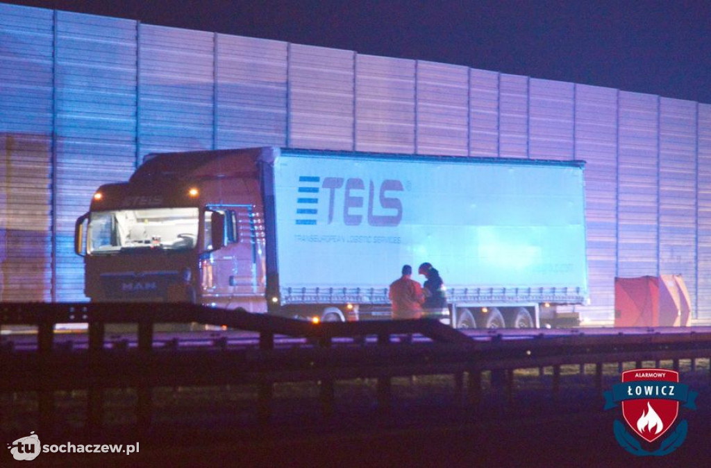 Wypadek na A2. Zginął pieszy