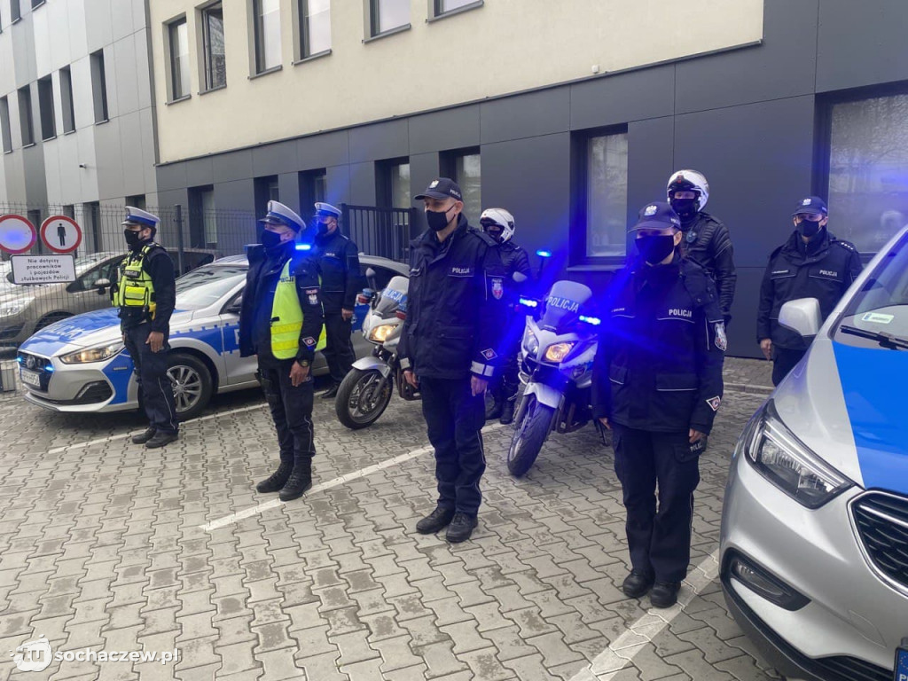 Sochaczewscy funkcjonariusze w hołdzie poległemu na służbie policjantowi z Raciborza