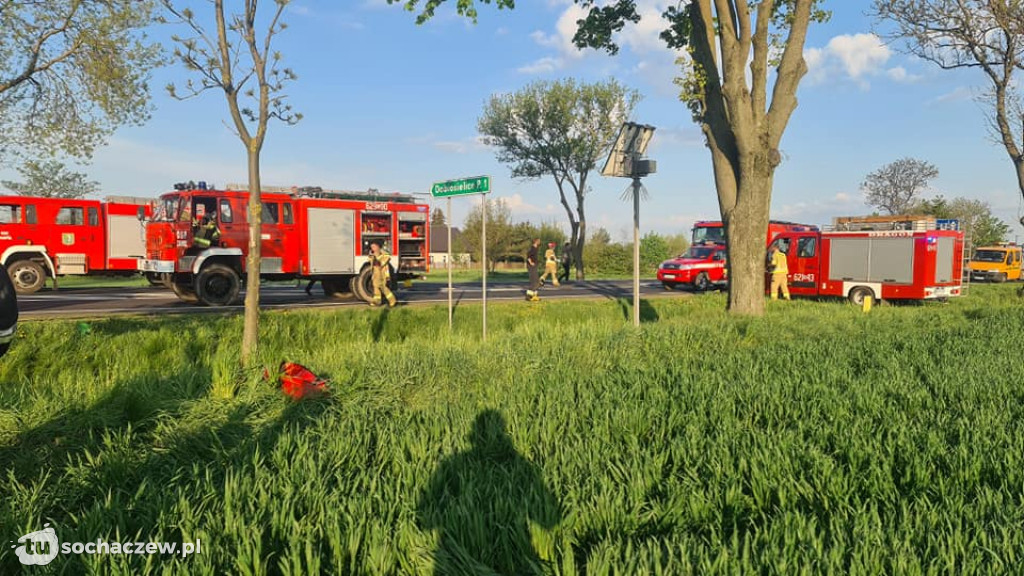 Śmiertelne zderzenie ciężarówek w powiecie płockim