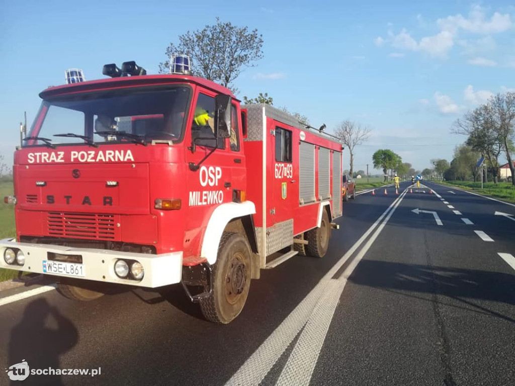 Śmiertelne zderzenie ciężarówek w powiecie płockim
