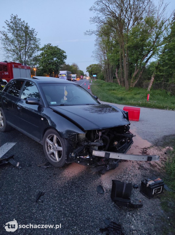 Wypadek na DK 92 w gminie Teresin