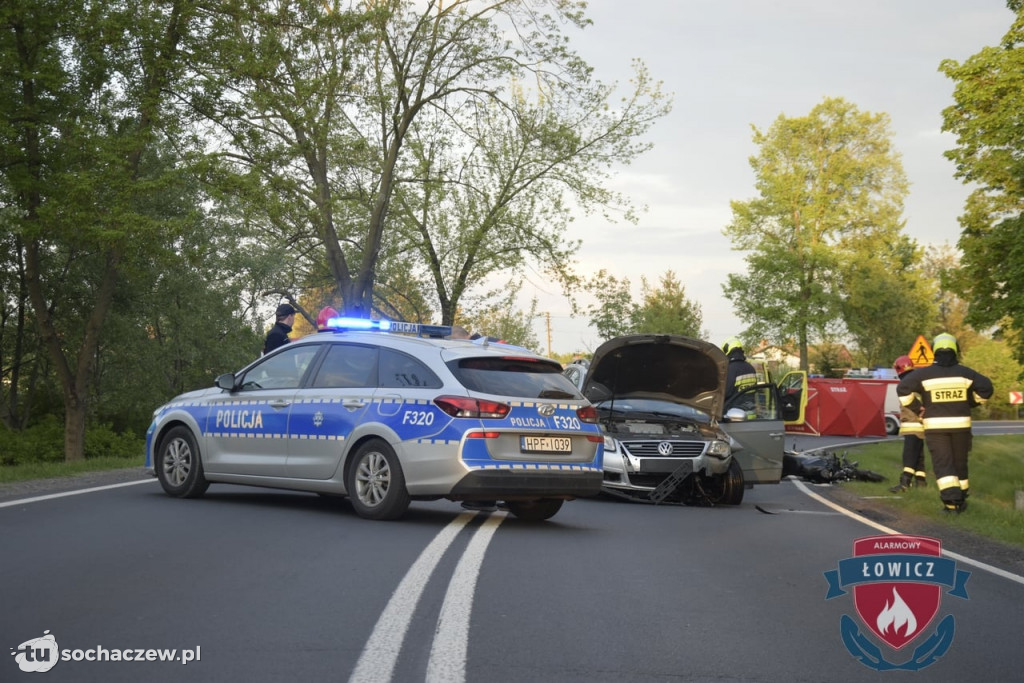 Arkadia. Tragiczny wypadek na  DK 70. Zginął motocyklista