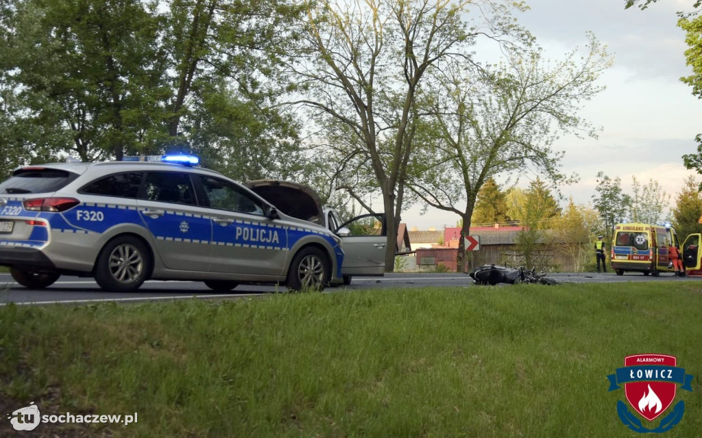 Arkadia. Tragiczny wypadek na  DK 70. Zginął motocyklista