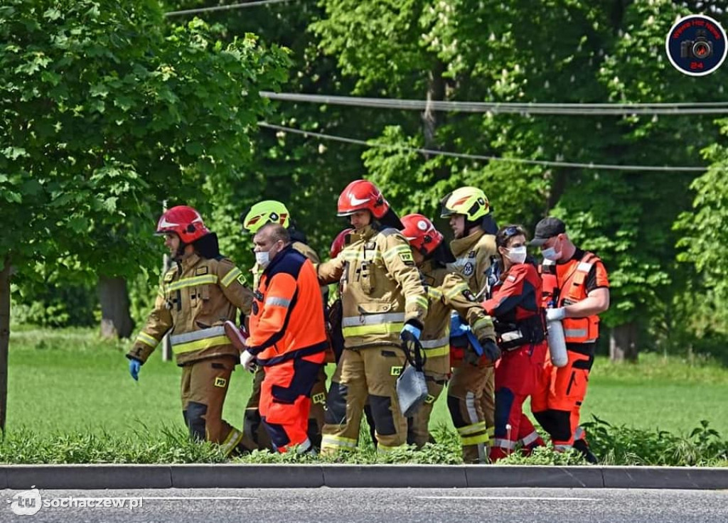 Wypadek w Kożuszkach Parcel. Kierowca forda ciężko ranny