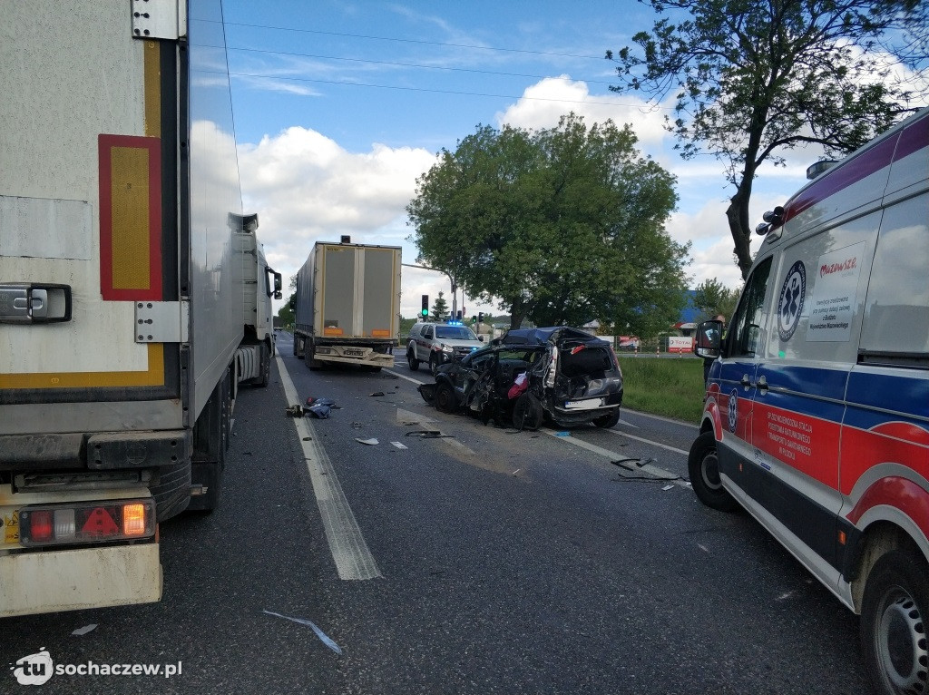 Wypadek w Kożuszkach Parcel. Kierowca forda ciężko ranny