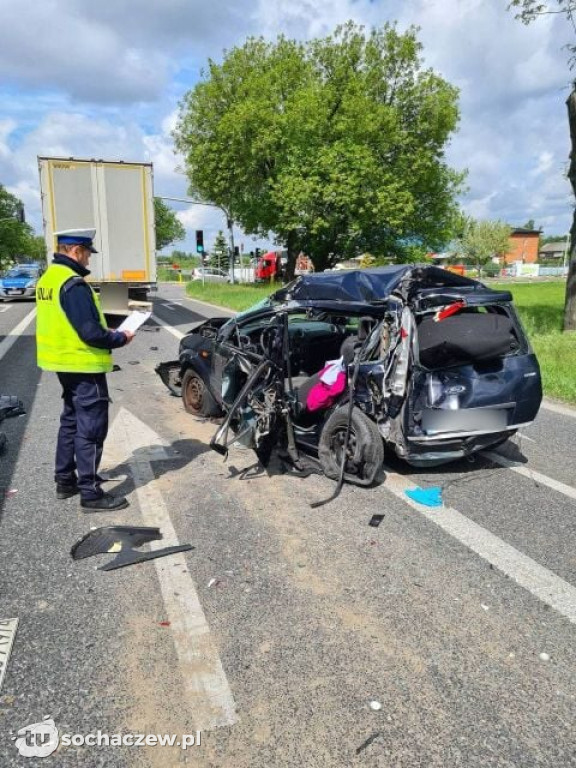 Wypadek w Kożuszkach Parcel. Kierowca forda ciężko ranny