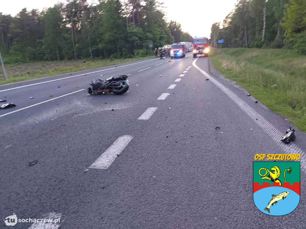 Śmiertelne zderzenie motocyklistów na DK 10