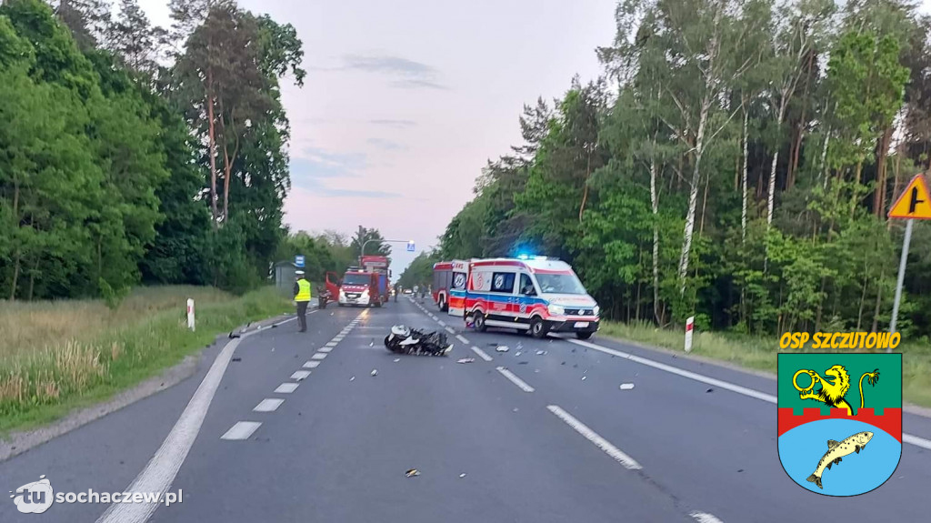Śmiertelne zderzenie motocyklistów na DK 10