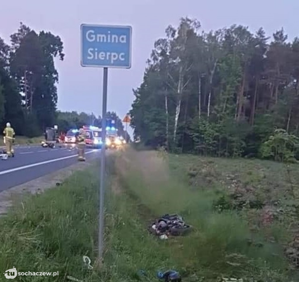 Śmiertelne zderzenie motocyklistów na DK 10