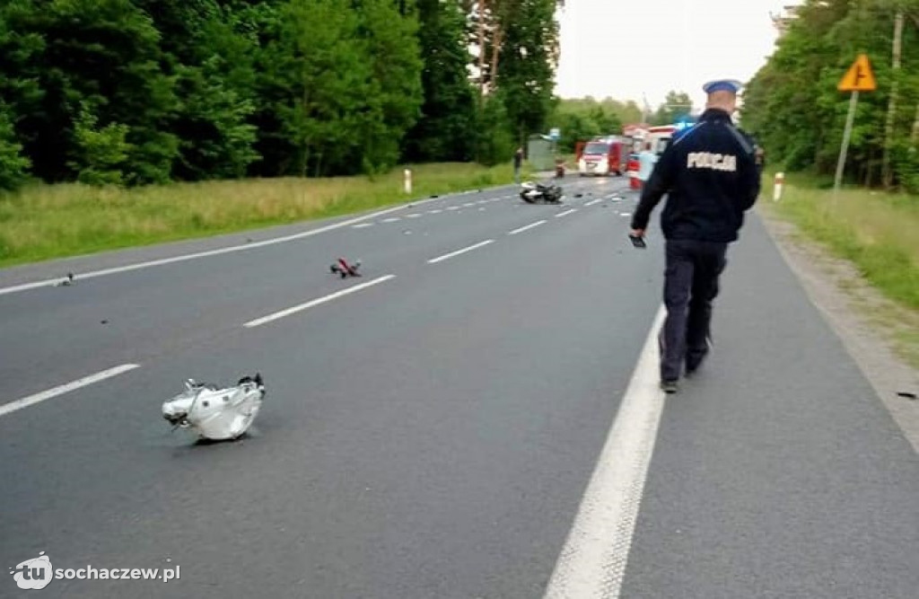 Śmiertelne zderzenie motocyklistów na DK 10